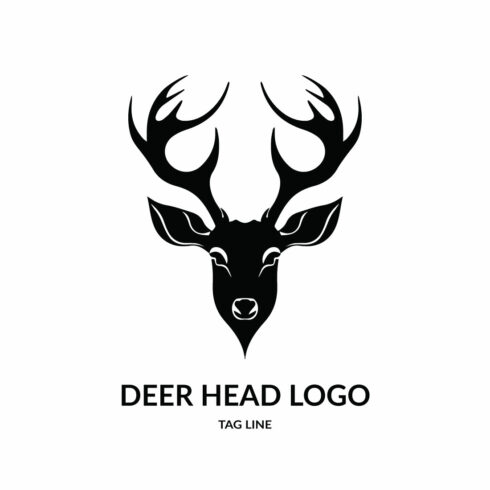 Deer Head Logo Template cover image.