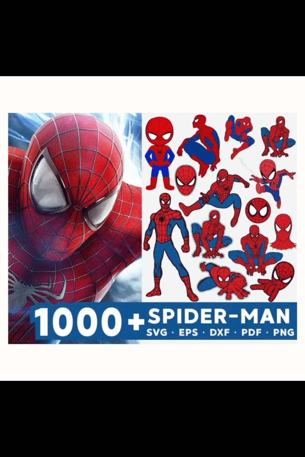 Spiderman SVG, Spiderman Symbol, Spiderman Logo, Spiderman Silhouette, Spiderman PNG, Spiderman Transparent pinterest preview image.