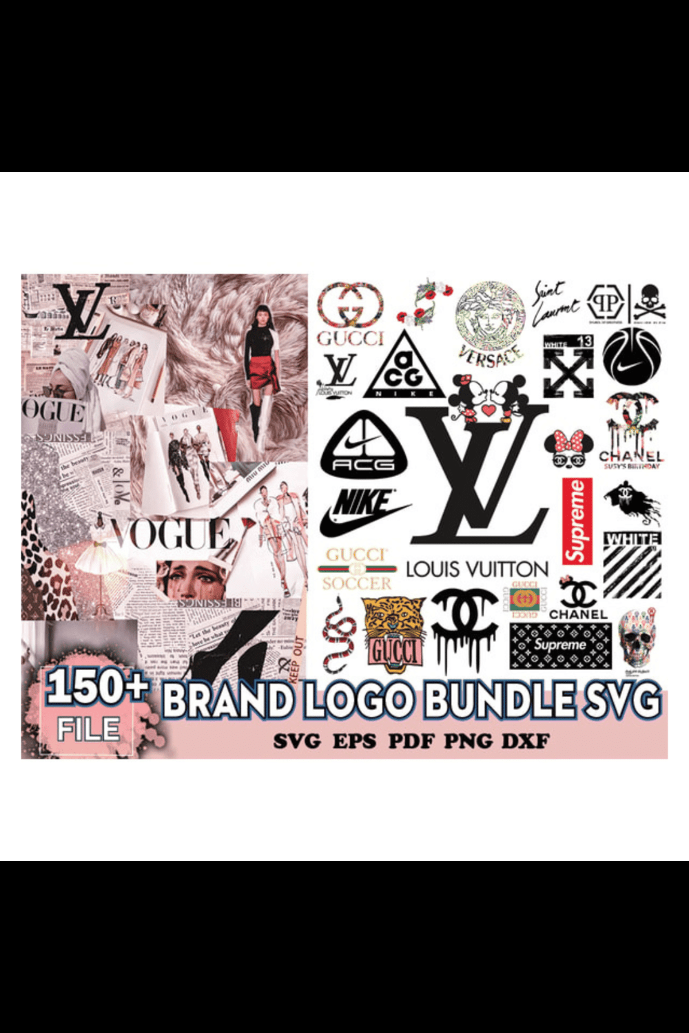 Fashion Brands Logo Bundle, Luxury Brands Logo SVG , Gucci SVG, Louis  Vuitton SVG , Balenciaga Symbol, Gucci Logo