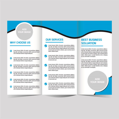 Digital marketing trifold brochure design template - MasterBundles