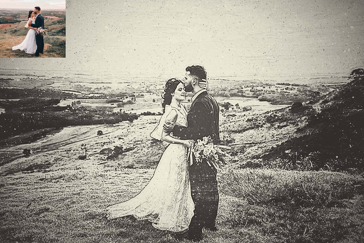 distressed vintage photo effect 06 421