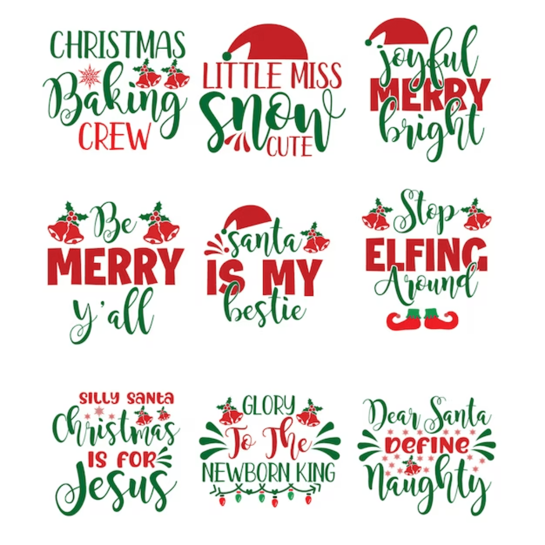 Christmas SVG Over 350 preview image.