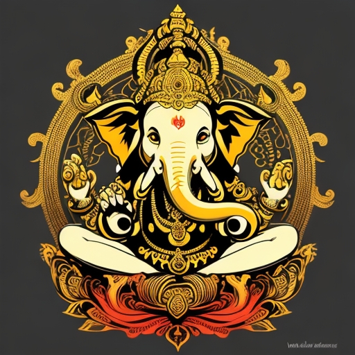 Ganesha Tattoo Logo Icon Design Vector Illustration Stock Vector by  ©ilovecoffeedesign 211498144