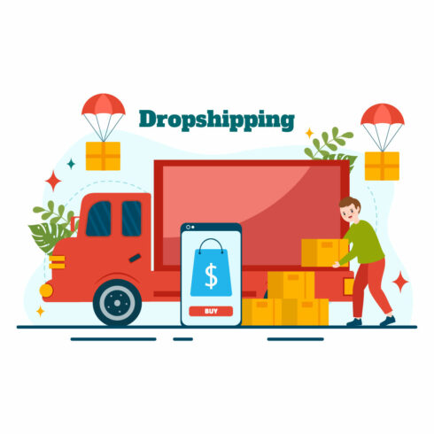 12 Dropshipping Business Illustration cover image.