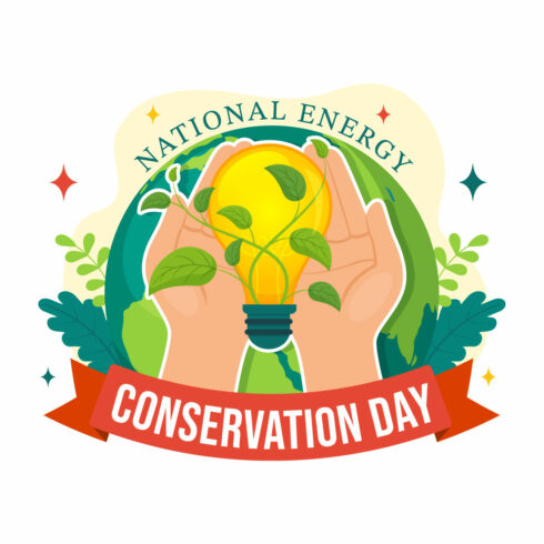 12 National Energy Conservation Day Illustration cover image.