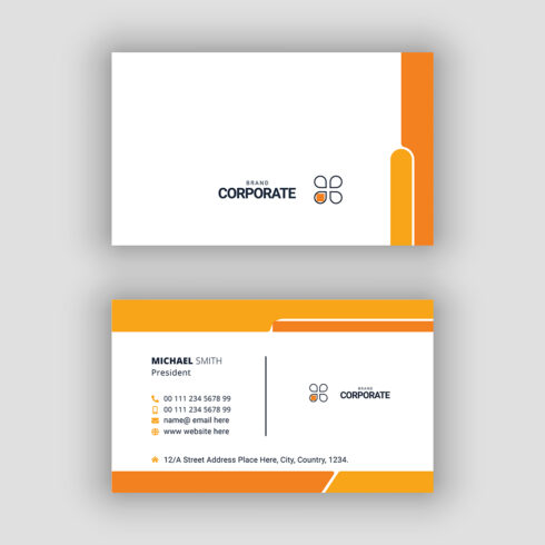 Fast Food Business Card Template cover image.