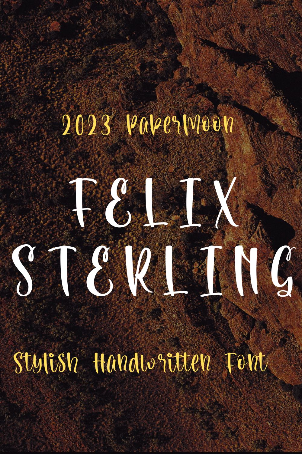 Felix Sterling: Stylish Handwritten Font pinterest preview image.