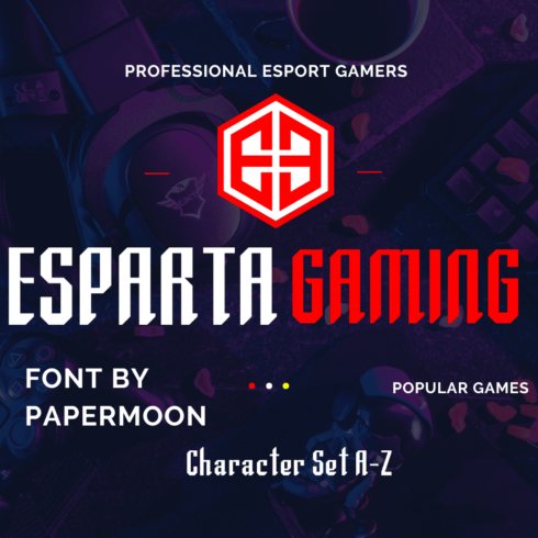 ESparta Gaming Font cover image.