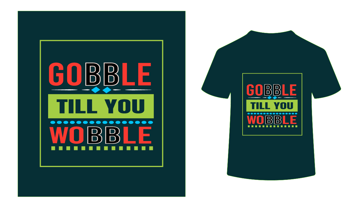 gooble till you wooble fall retro t shirt design 01 10