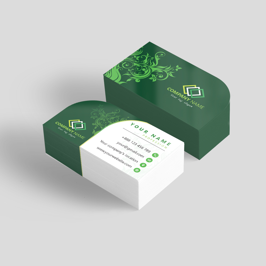 Green Special Business Card cover image.