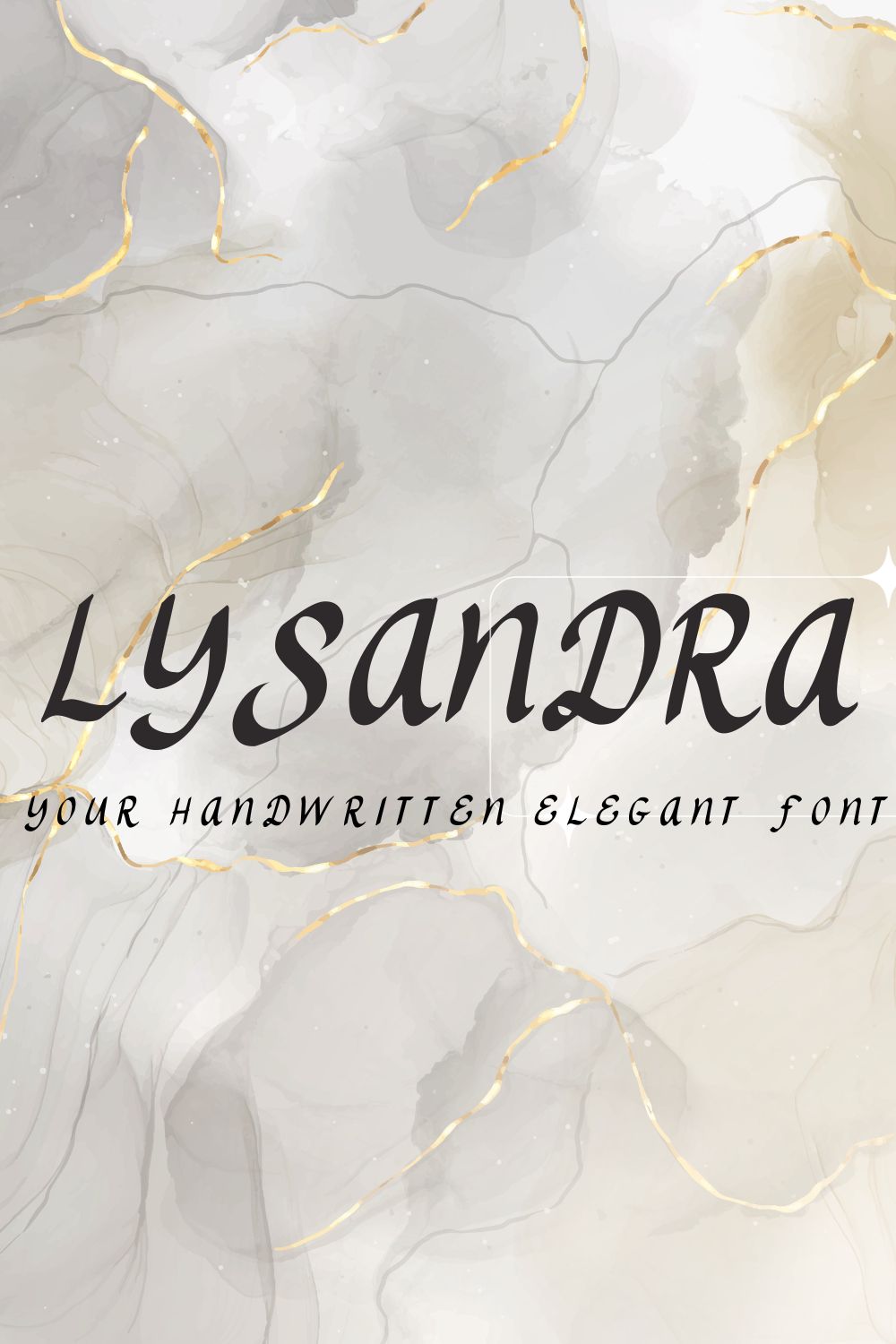 Lysandra Handwritten Font pinterest preview image.