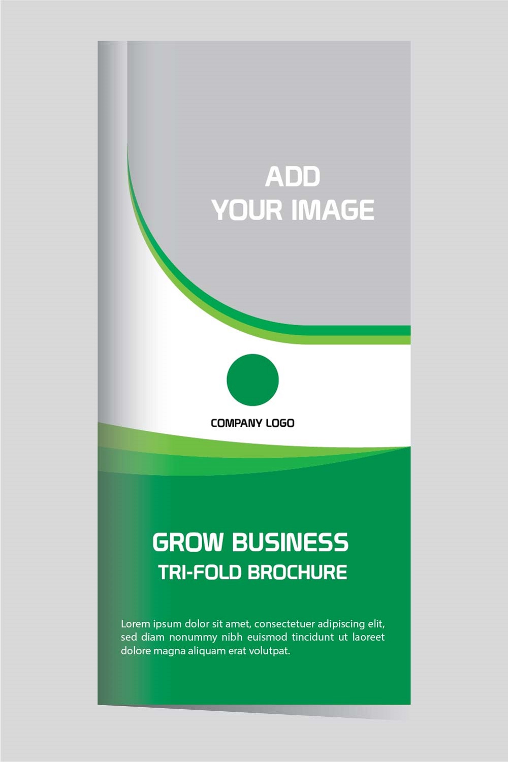 Grow business trifold brochure design tenplate pinterest preview image.