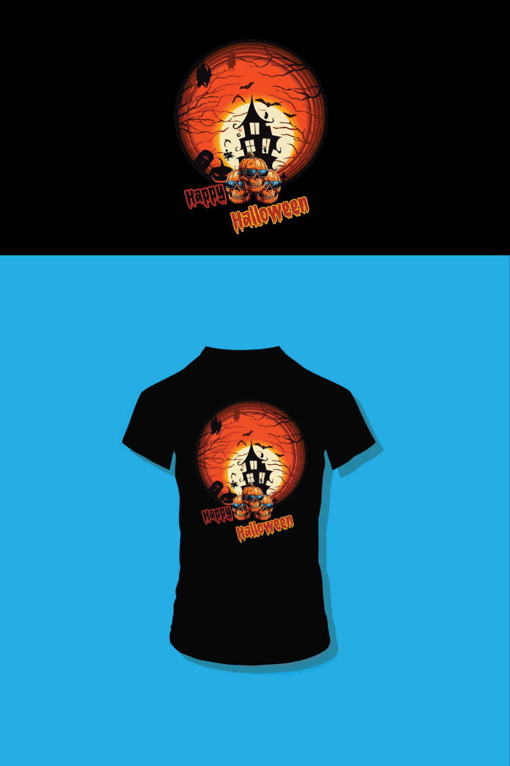 Halloween T shirt Design - t shirt for halloween pinterest preview image.