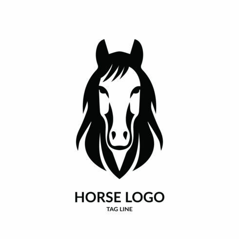 Horse Head Logo Template cover image.
