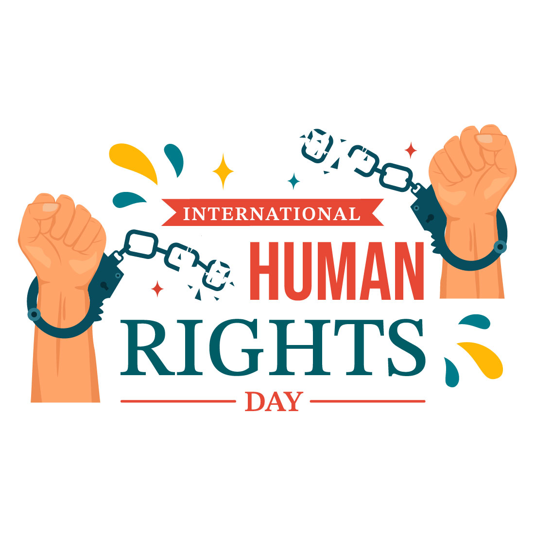 12 International Human Rights Day Illustration preview image.
