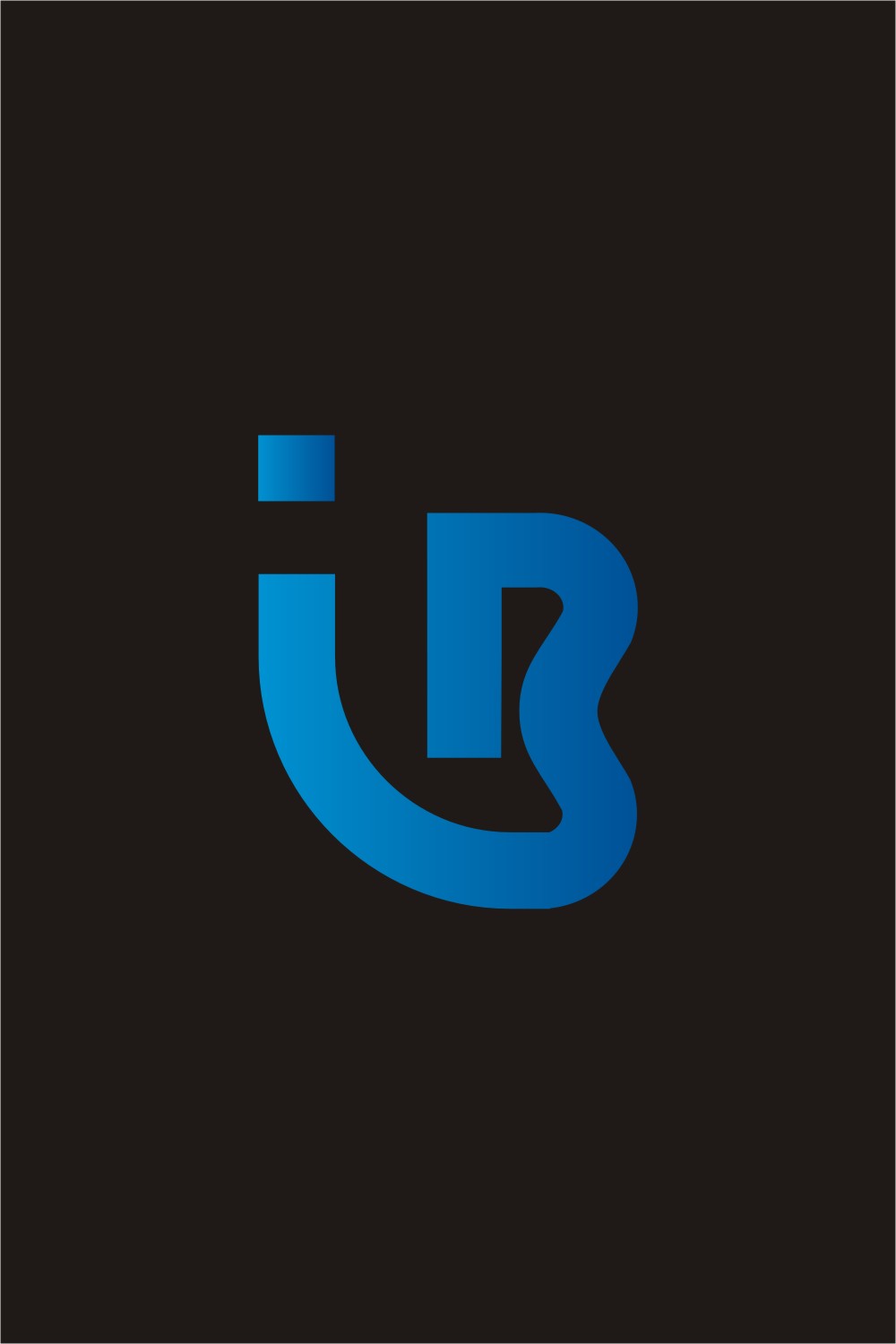 IB monogram logo pinterest preview image.