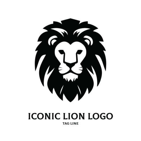 Iconic Lion Logo Template cover image.
