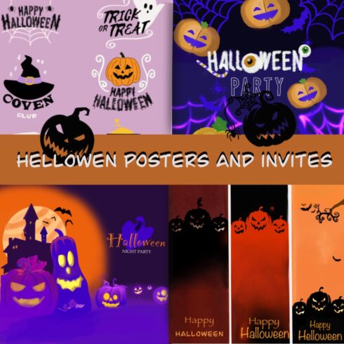 Постеры, приглашения, тексты для Helloween cover image.
