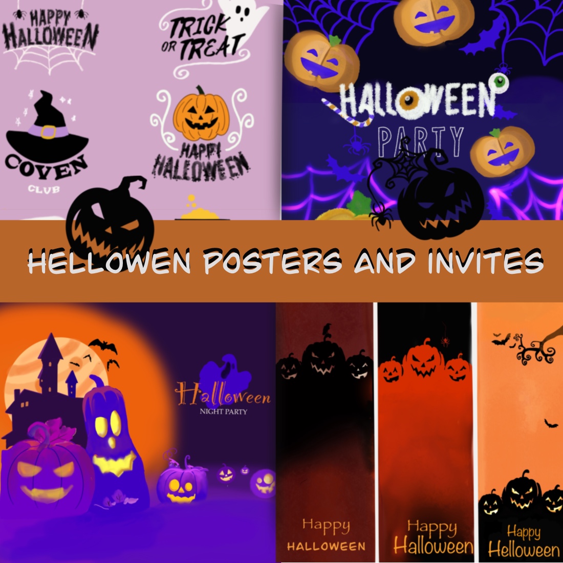 Постеры, приглашения, тексты для Helloween cover image.
