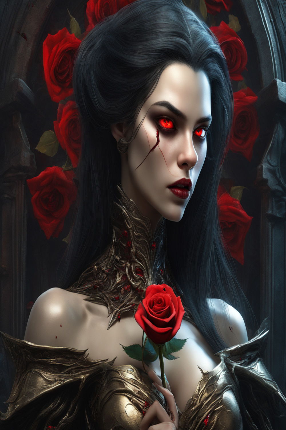 Halloween special Bloodstained Beauty A Vampire Princess Logo `12 PNG photos pack pinterest preview image.