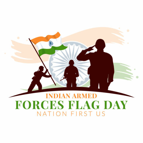 10 Indian Armed Forces Flag Day Illustration cover image.