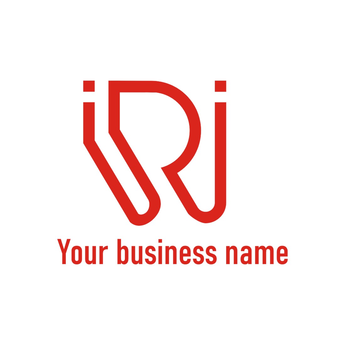 I and R monogram logo preview image.