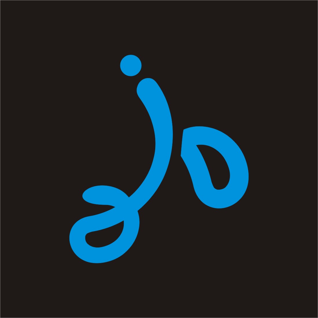 ''I'' monogram professional logo preview image.