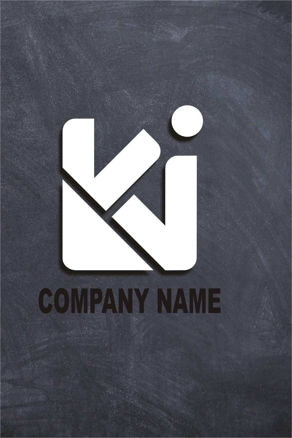 ''K'' monogram logo pinterest preview image.