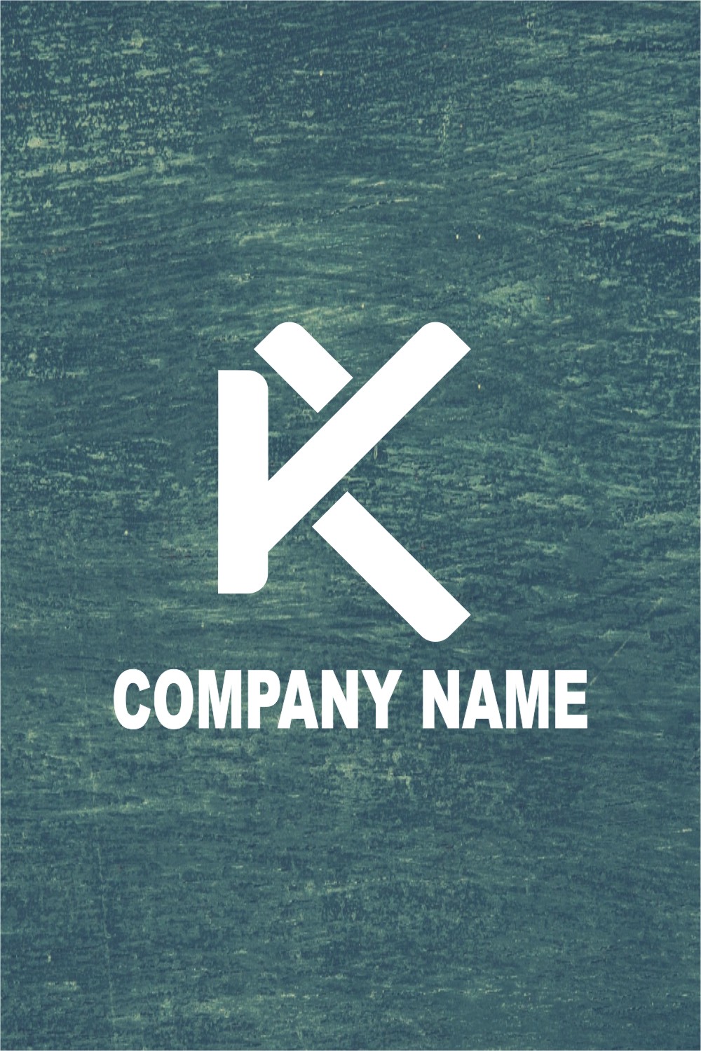 Professional K logo pinterest preview image.