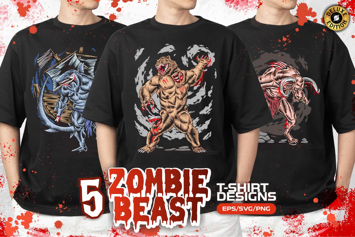 Zombie Z Letter Sticker Line PNG & SVG Design For T-Shirts