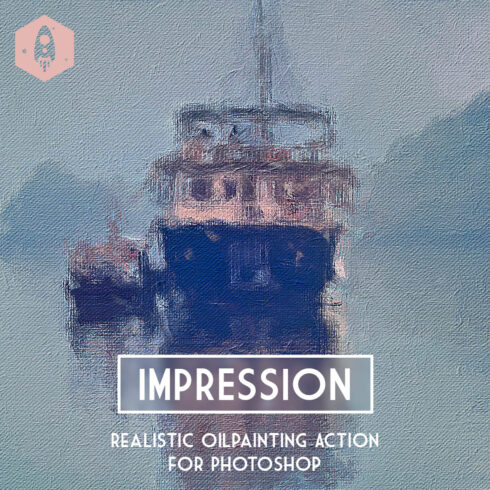 Impression Realistic OilPainting Effect Action cover image.