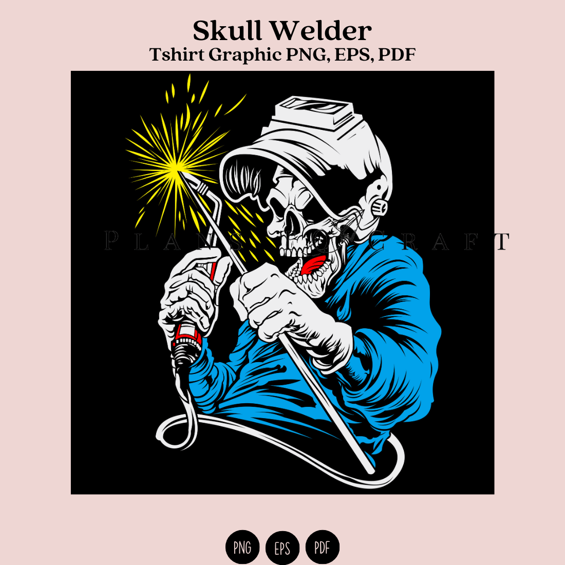 Skull Welder graphic illustration preview image.