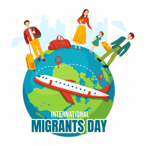 12 International Migrants Day Illustration cover image.