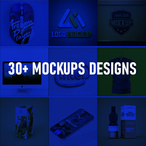 30+Mockups Designs In Different Styles cover image.