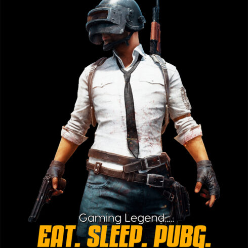 PUBG t-shirt PNG design cover image.
