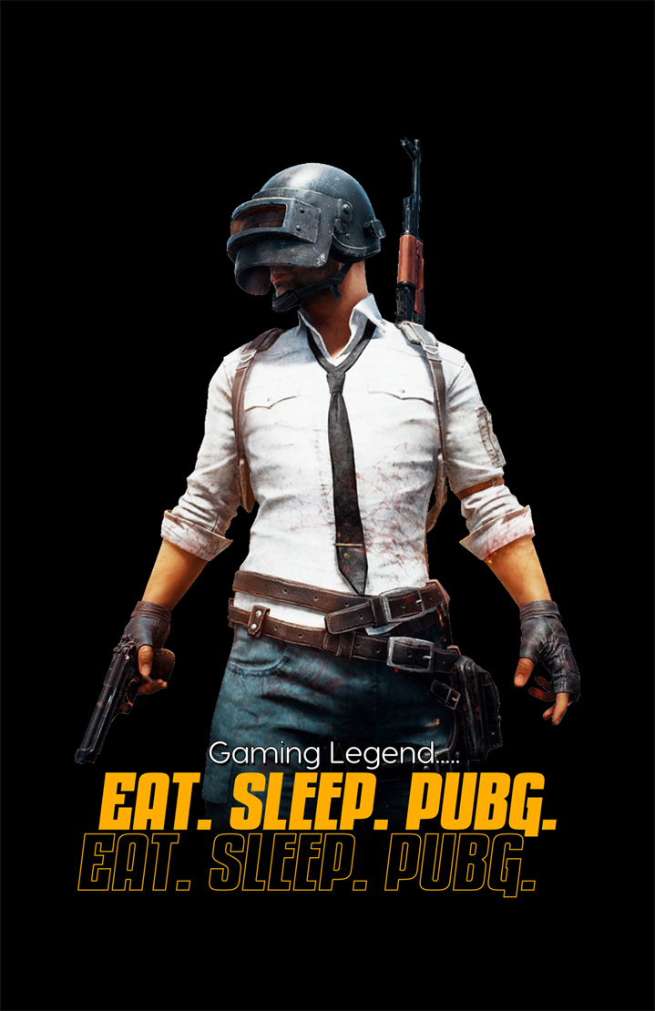 PUBG t-shirt PNG design cover image.