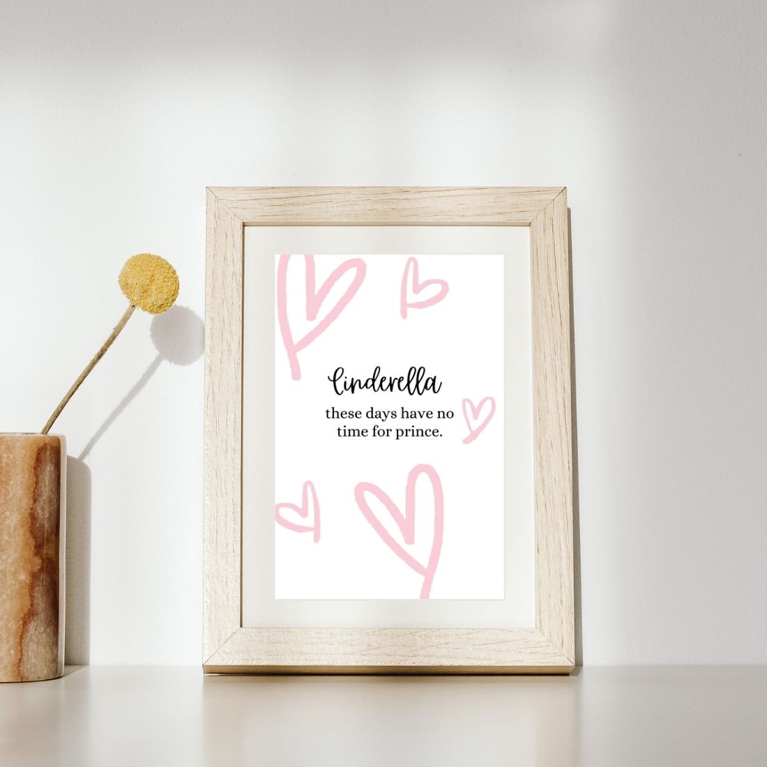 Cinderella Printable Wall Art | Feminine Quote preview image.