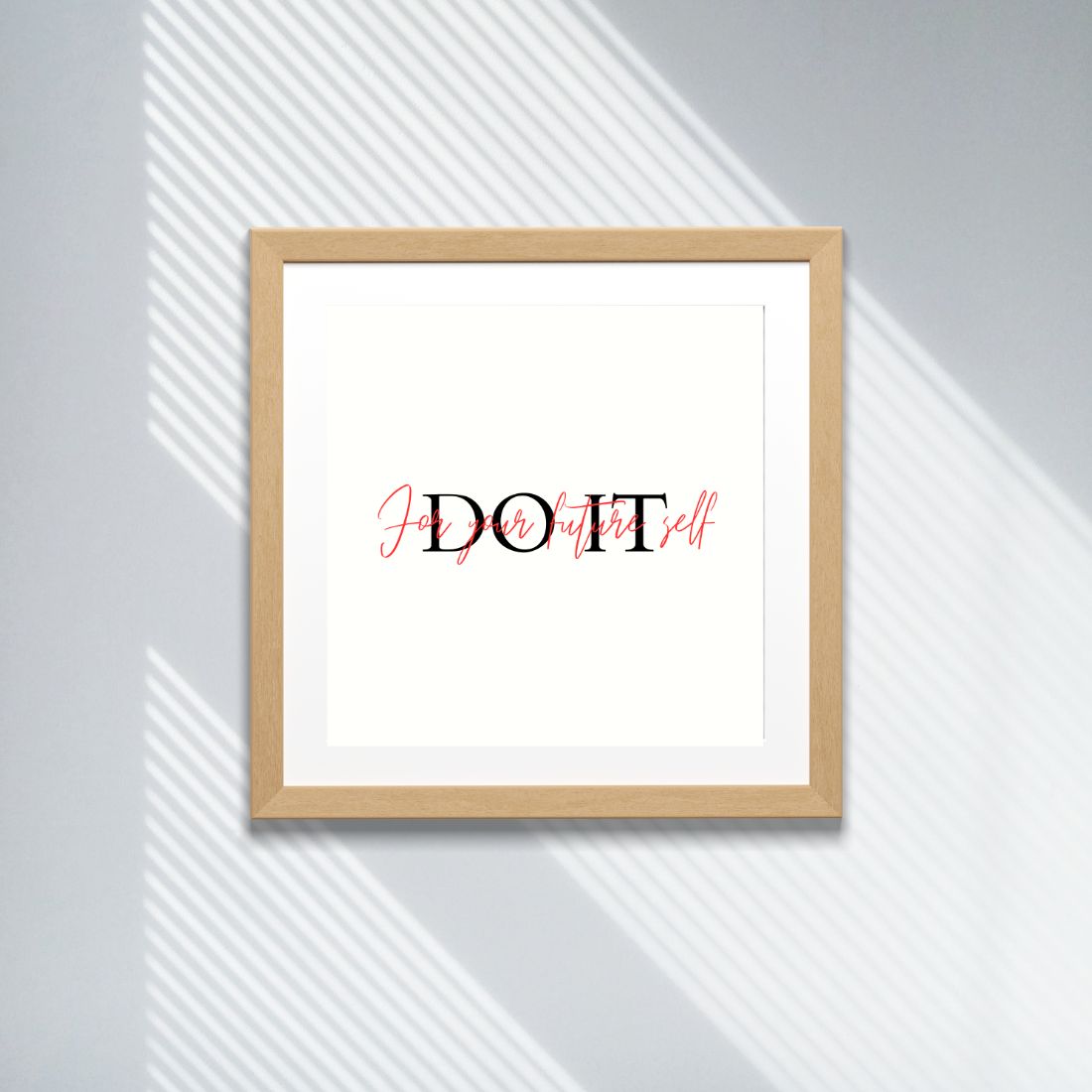 Do it Printable Wall Art Quote preview image.