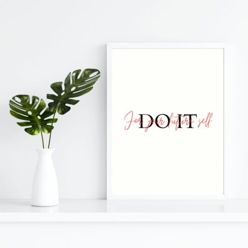 Do it Printable Wall Art Quote cover image.