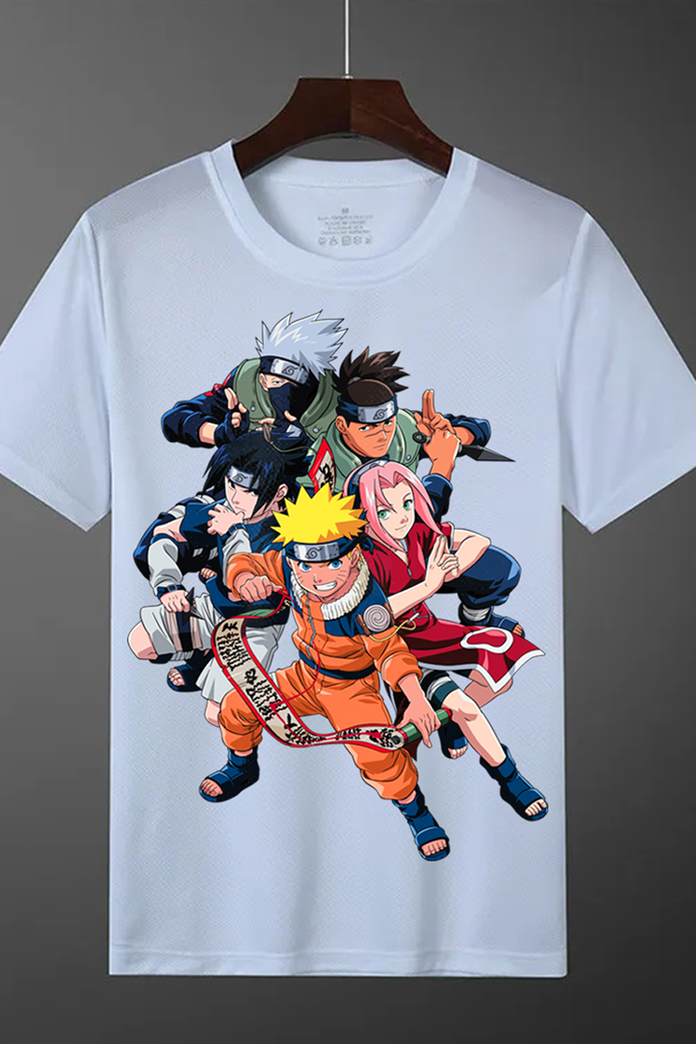 Naruto Anime character logo white T-shirts pinterest preview image.