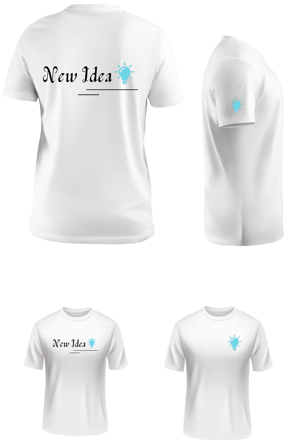T-shirt design for printing - New Idea pinterest preview image.