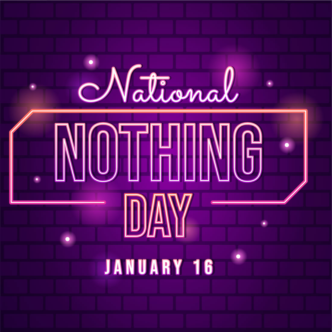 9 National Nothing Day Illustration preview image.