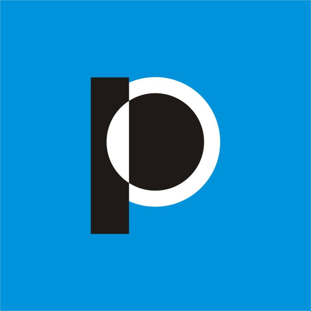 Desain Monogram profesional Logo P - MasterBundles