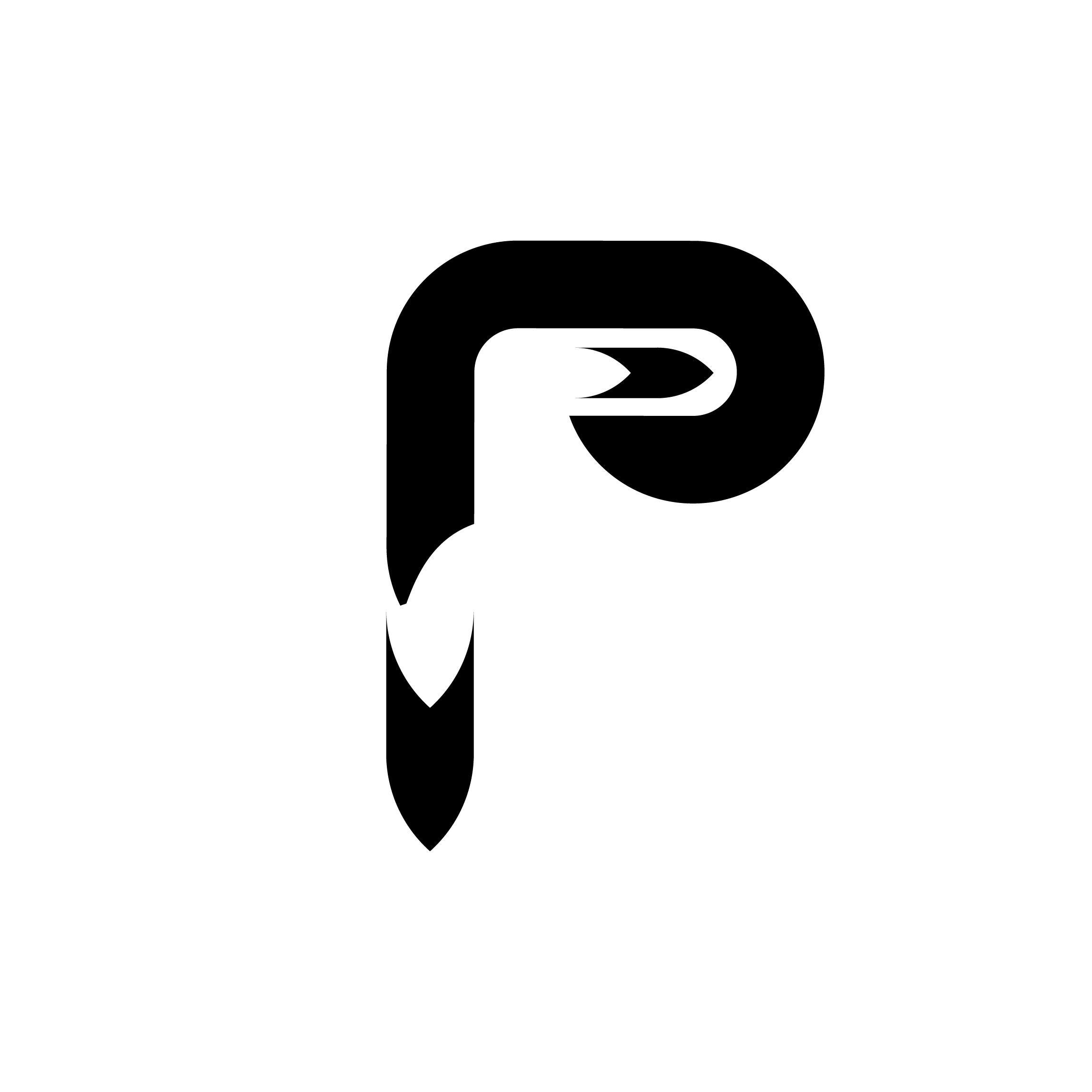 Letter P Logo Luxury design vector template Linear preview image.