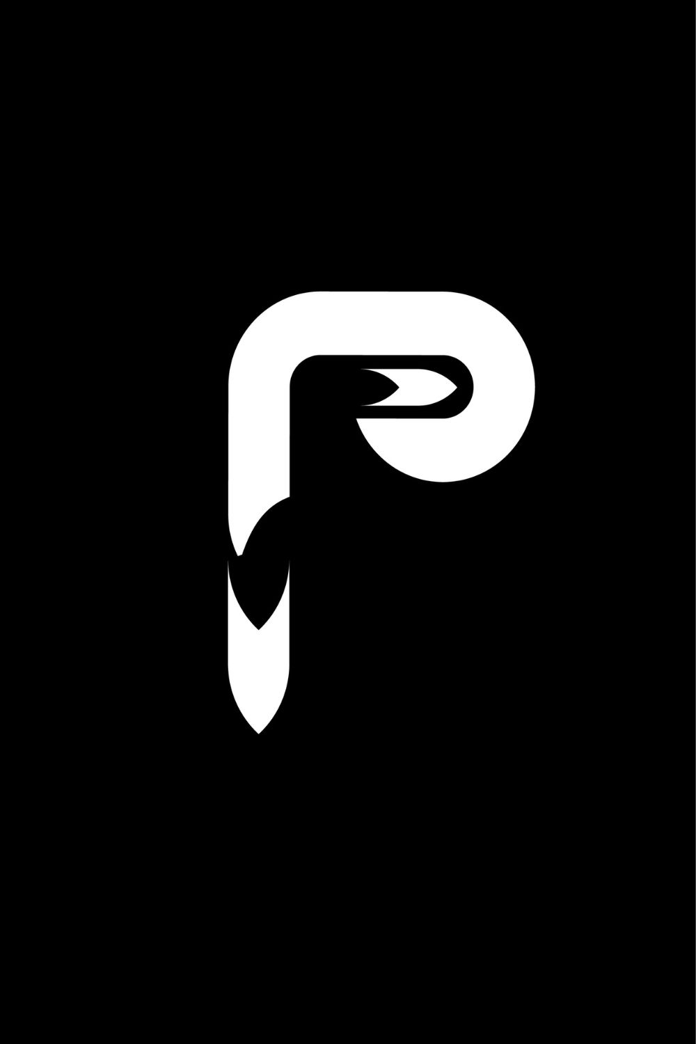 Letter P Logo Luxury design vector template Linear pinterest preview image.