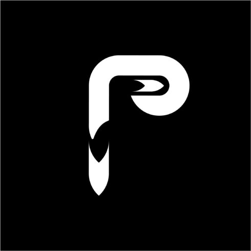 Letter P Logo Luxury design vector template Linear cover image.