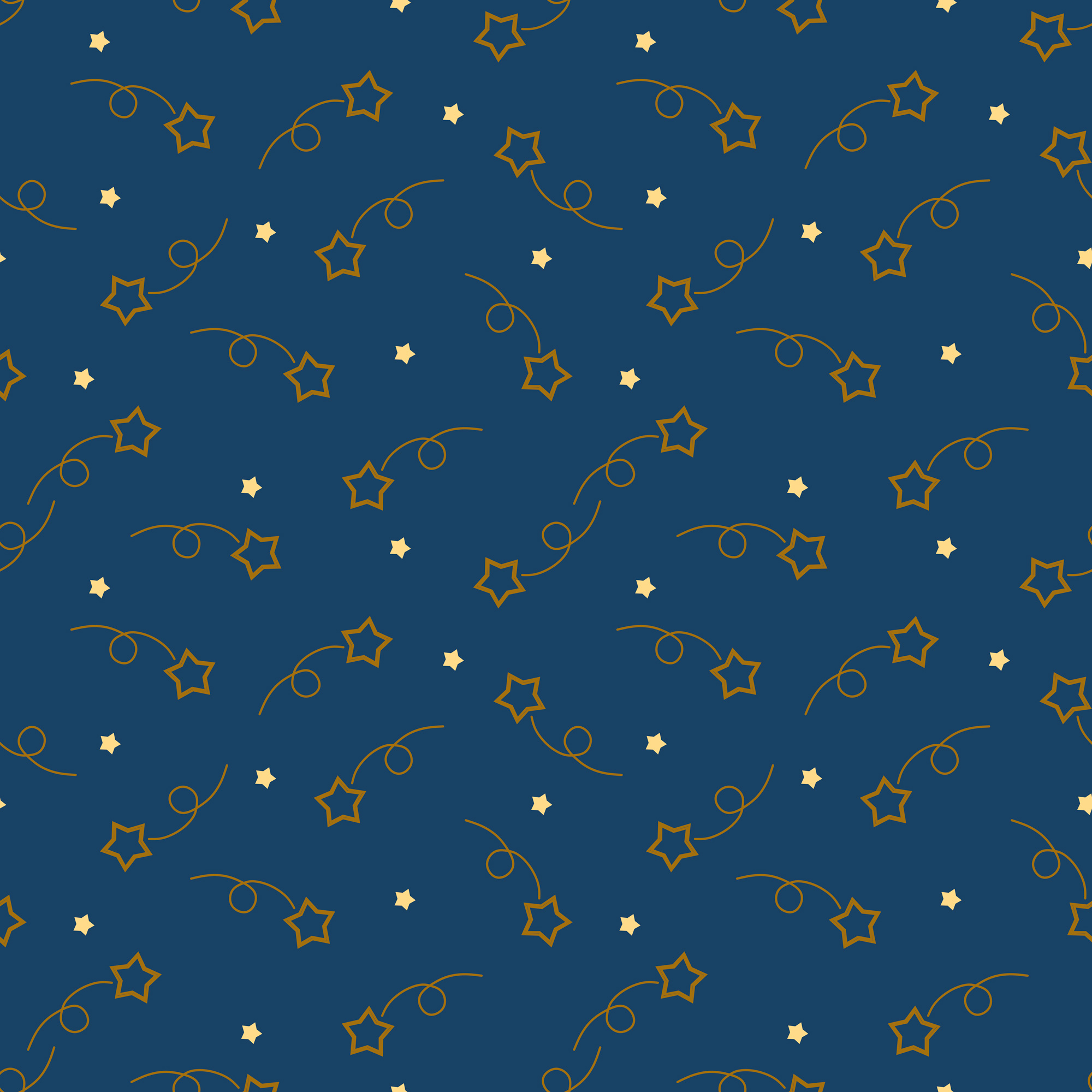 pattern 2 gold stars 2x2 dark blue 127