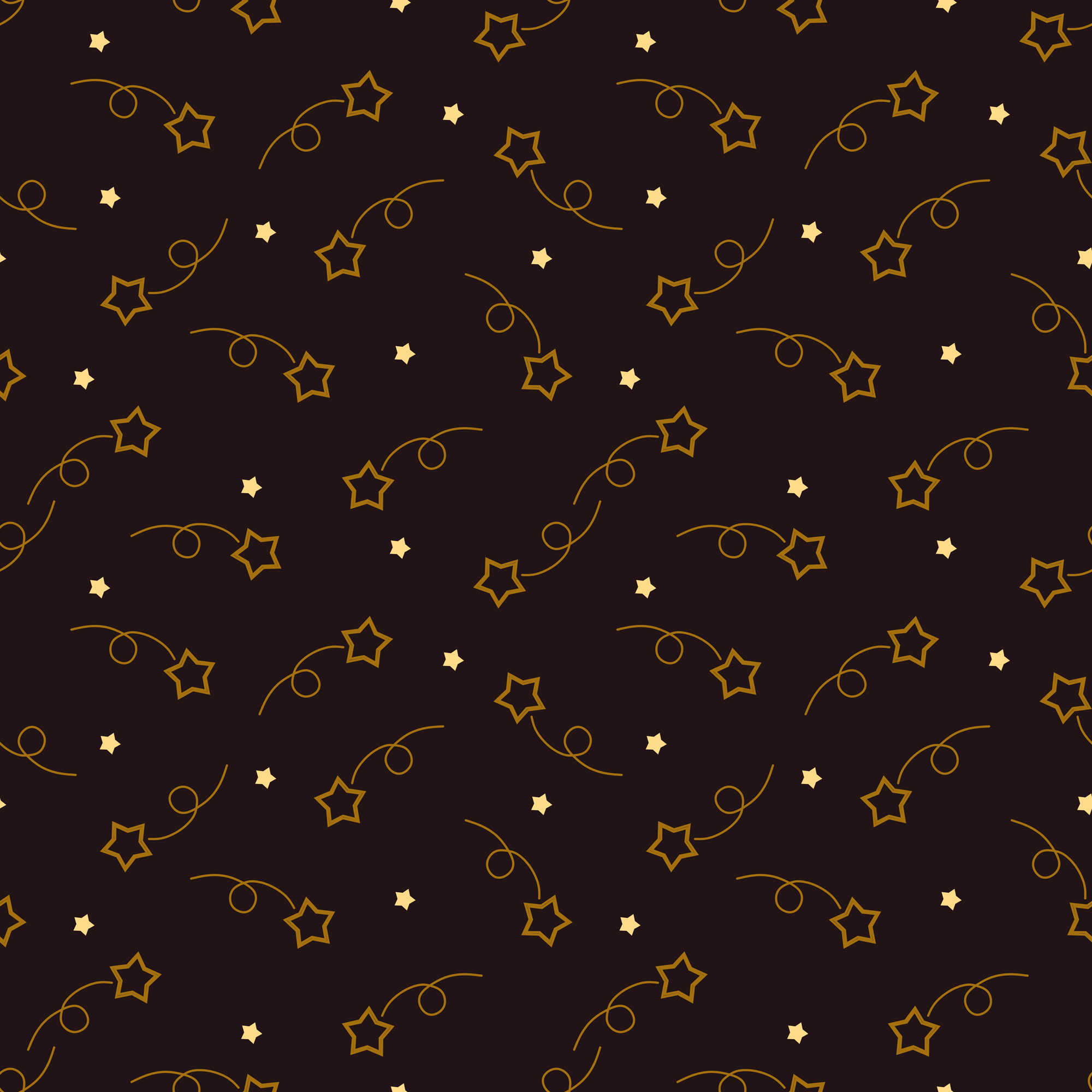 pattern 2 gold stars 2x2 dark gray 215