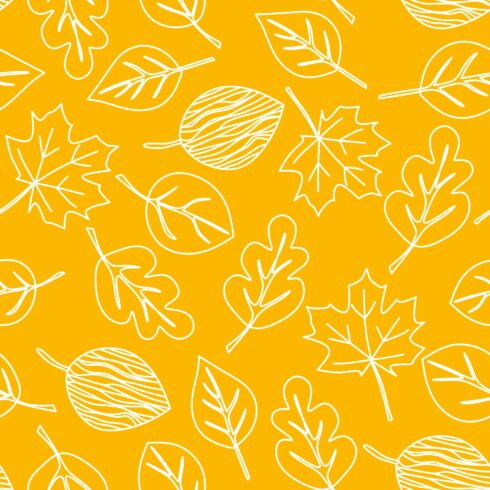 Set of three modern seamless patterns in golden, yellow, orange, beige ...