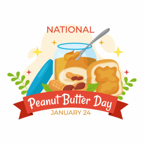 13 National Peanut Butter Day Illustration cover image.